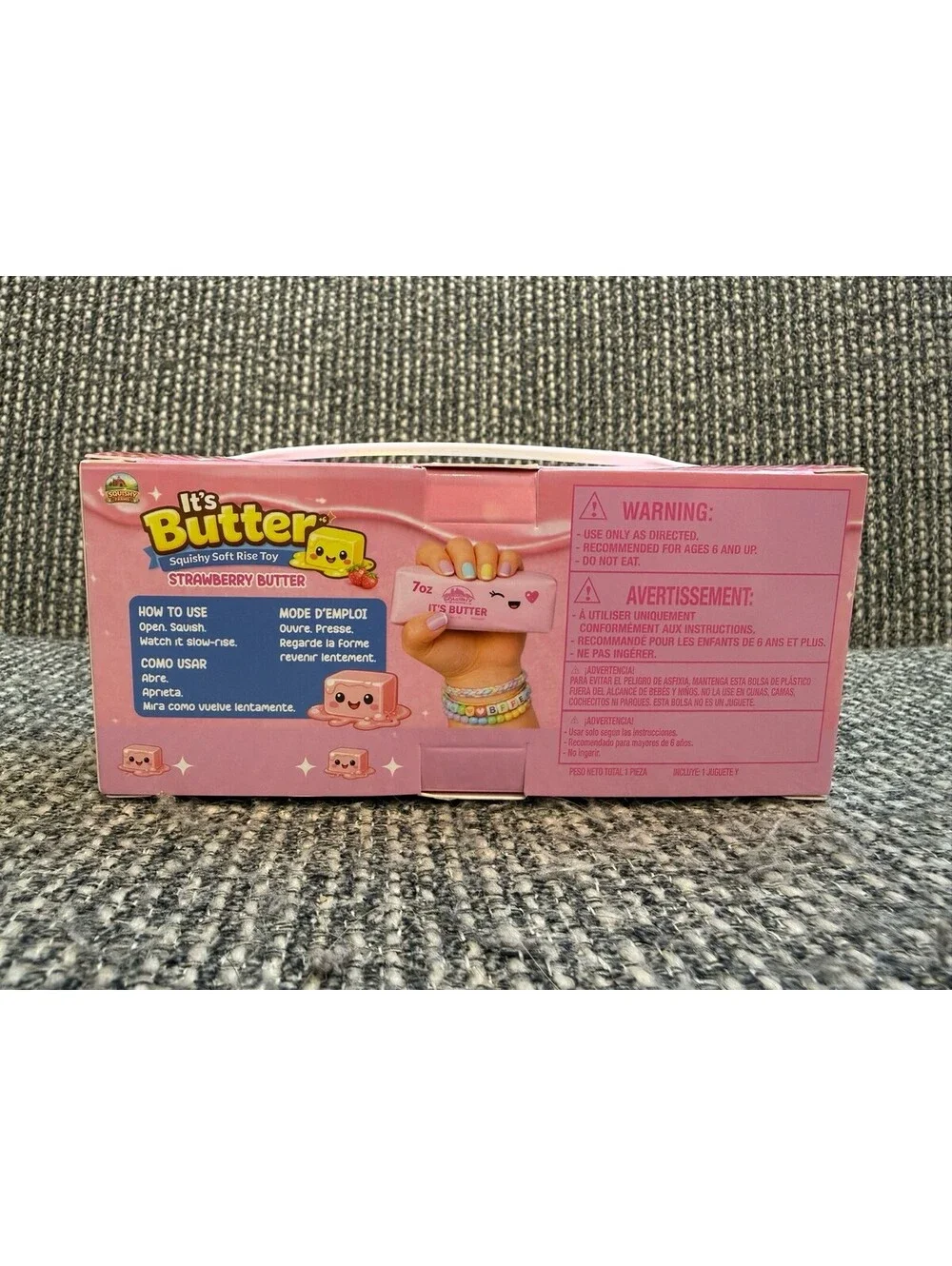NIB Squishy Farms It's Butter Strawberry Scented Soft Rise Squishy Toy CVS